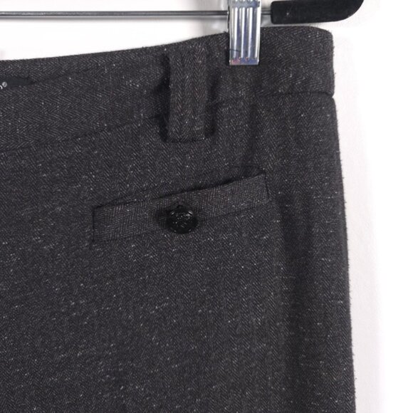 SANDRO Sportswear Rayon Blend Straight Wide Suit Trousers Pants Slacks Size 10 - Picture 8 of 11